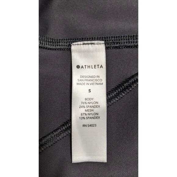 Women's ATHLETA Match Point Black Sleeveless Mesh Back Tennis Dress Small - Picture 10 of 11